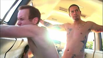 BAIT BUS - Tattooed Hottie Rocco Giovanni Wants To Get Into The Porn Business, And We Help Him Out